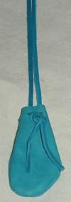 turquoise finger bag
