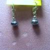 Black pearl earrings