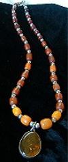 amber pendant necklace