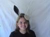 Felt and satin donkey ears